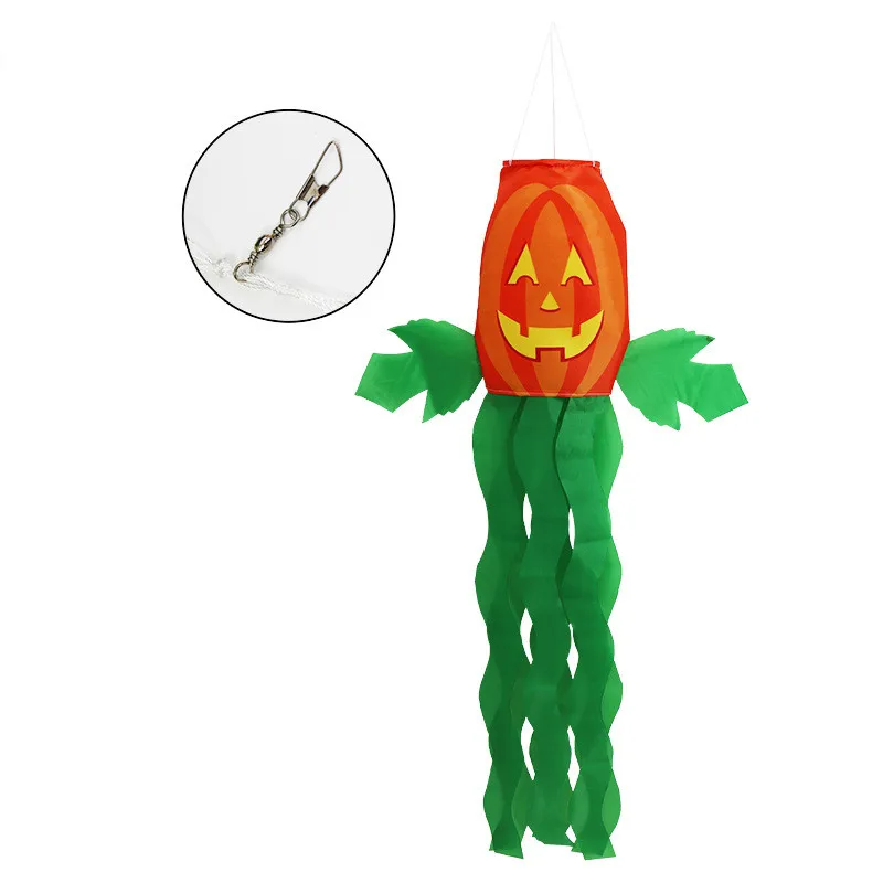 
Halloween Outdoor Hanging Decorations Pumpkin Grimace Wind Direction Measurement Flag 