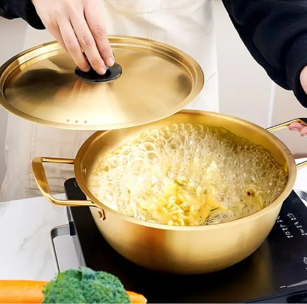 Кастрюля для лапши в Корейском стиле японская кастрюля рамен морепродуктов с двойной ручкой лидер продаж из