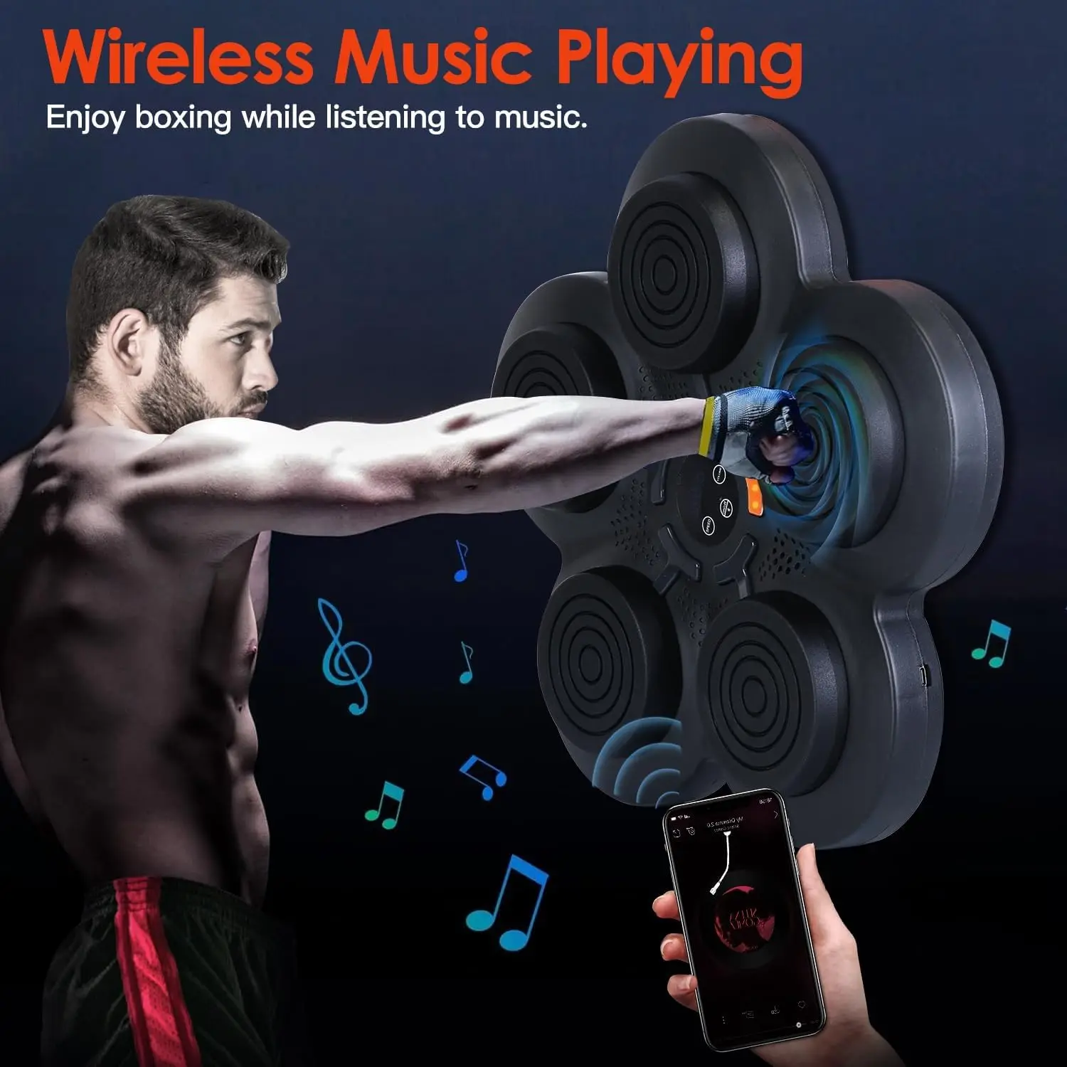 Home Indoor Intelligent Music Electronic Adult Child Boxing Machine Smart Music Boxing Machine