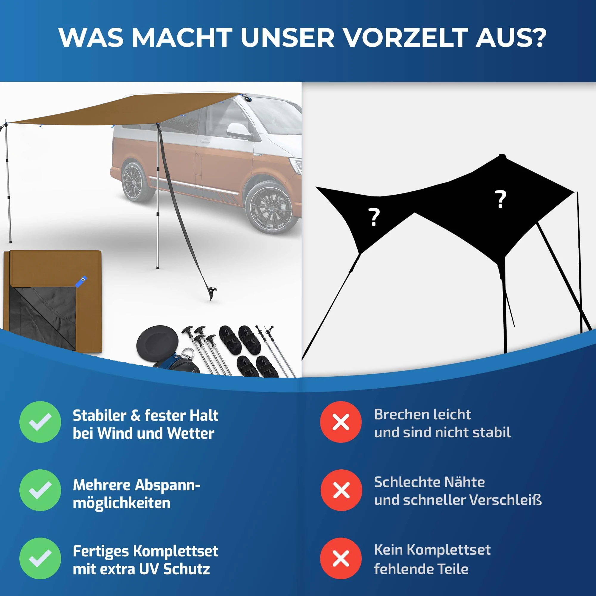 High Quality Outdoor Portable 4x4 Shelter Shade SUV Travel Rooftop Pull Out Tent Car Side Awning