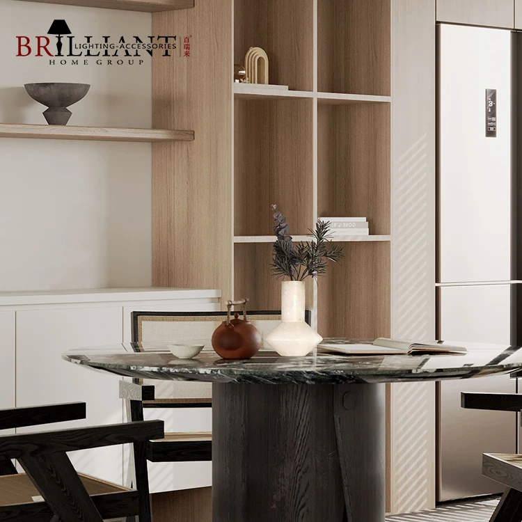 Living Room Bedroom Study Marble Flower Vase Interior Ornament Vintage Alabaster Stone Vase