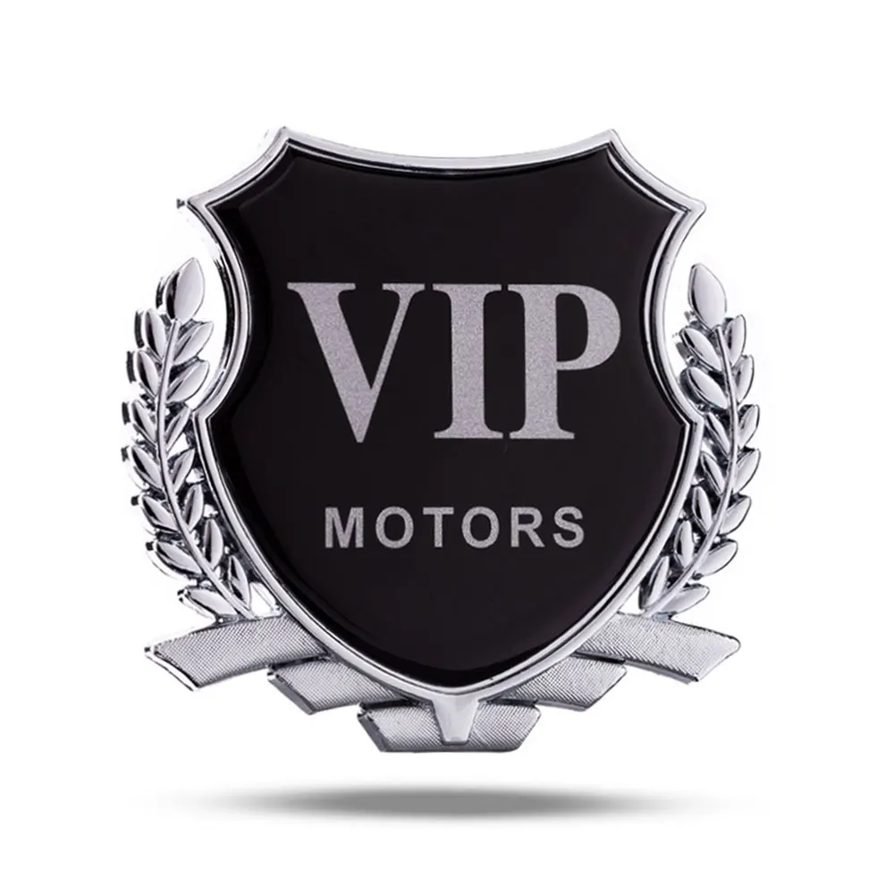 Car Sticker VIP Motors Emblem Badge Decal for BMW Audi Dodge Nissan Hyundai Mazda KIA For Honda Infiniti Chrysler Daewoo