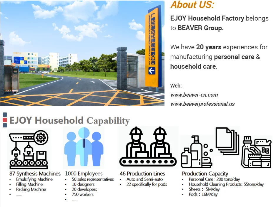 04 OEN/ODM clothes washing pods eco friendly cleaning products detergent factory