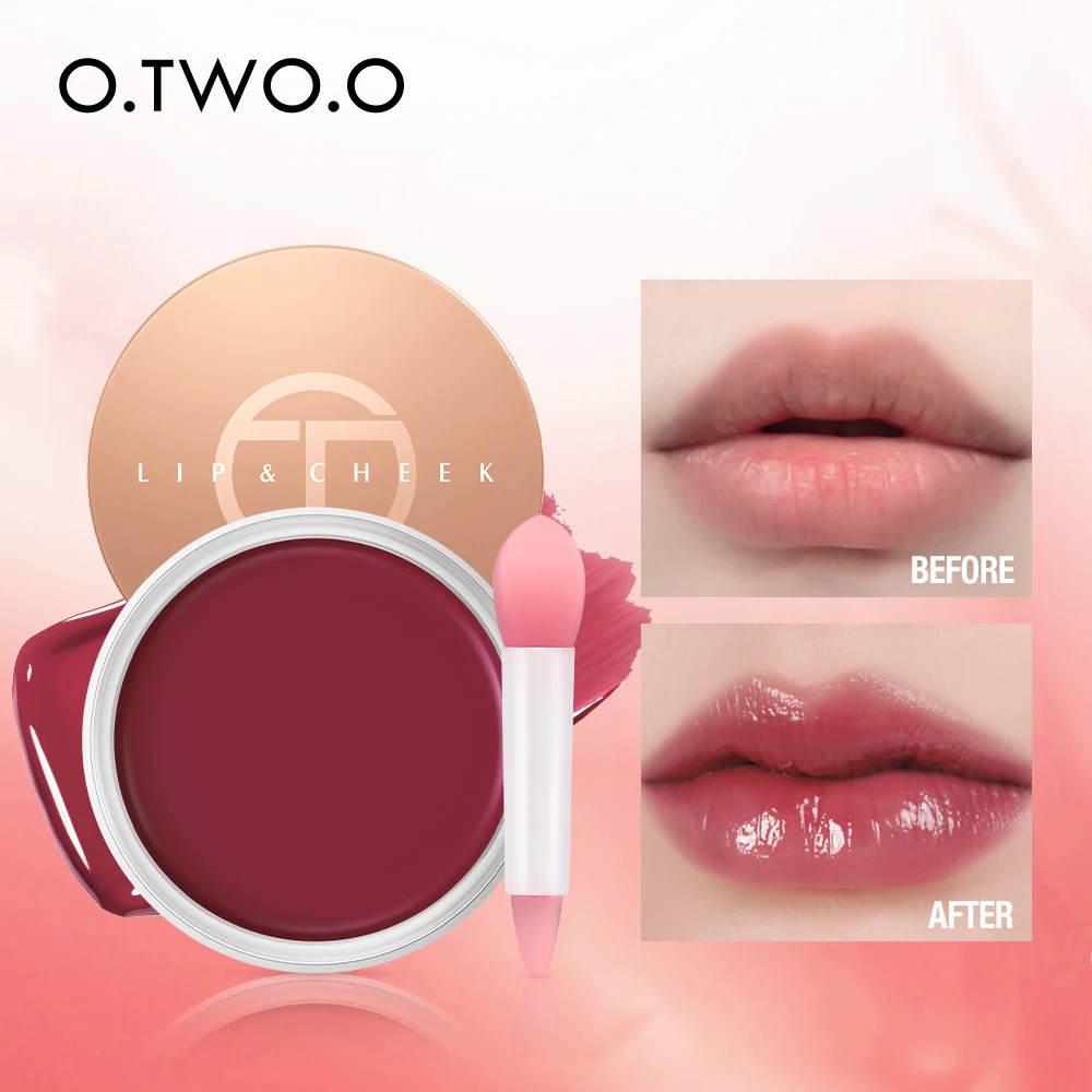 O.TWO.O Creamy Blusher 3 In 1 Lip Eyeshadow Blush Tint Makeup Cream Blusher Stick Single Palette Pink Blush For Girls