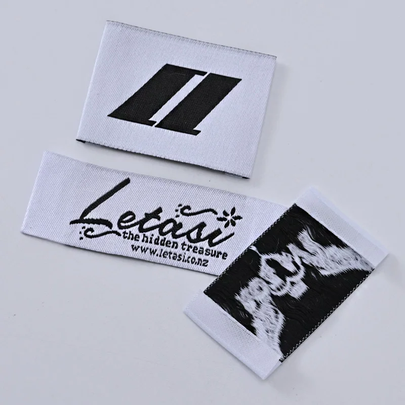 Designer Private Brand Clothes Fabric logo Tags Custom Garment Neck Label Tag for Clothing