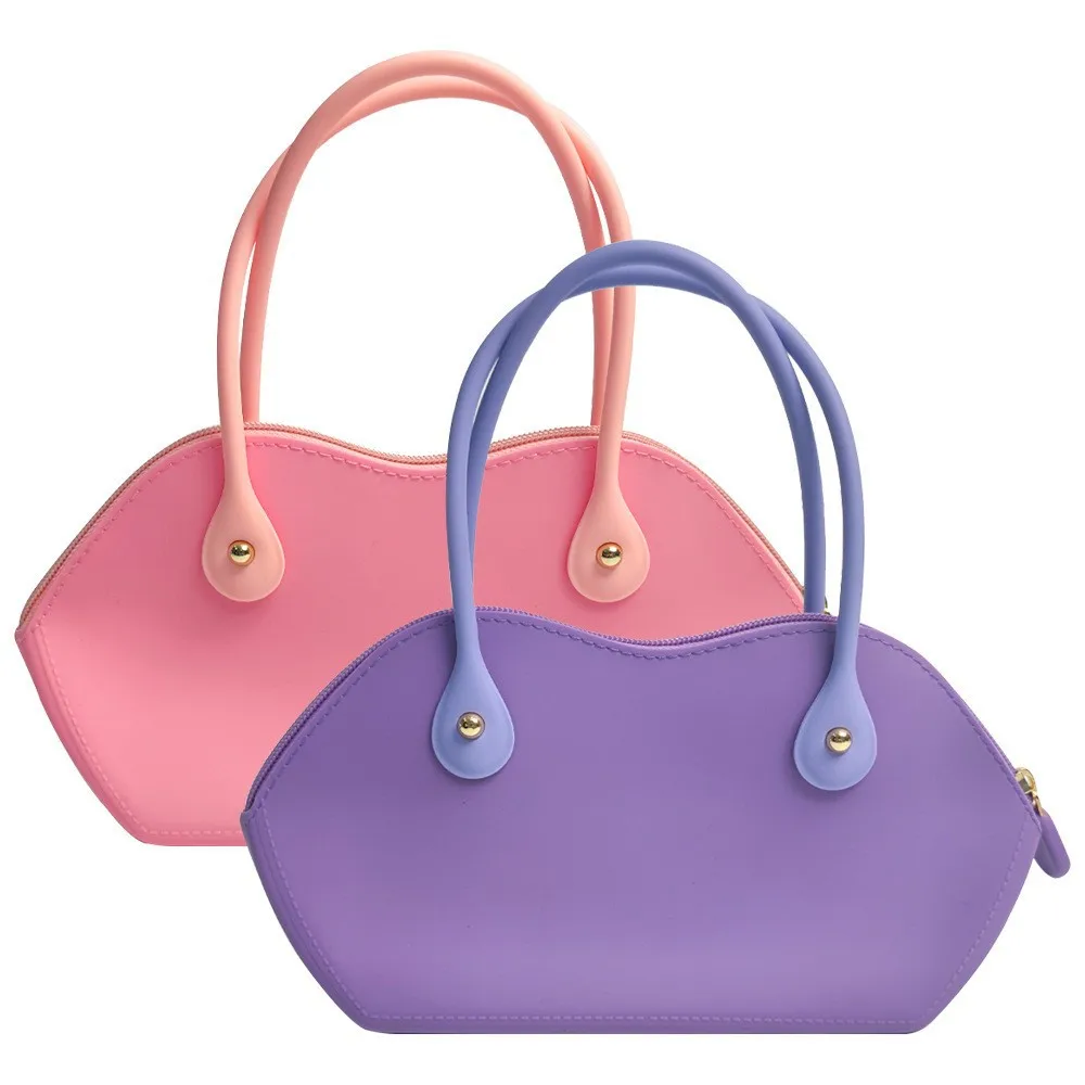 Popular Silicone Handbags for Women Waterproof Purses and Top Handle Bags Shopping Travel