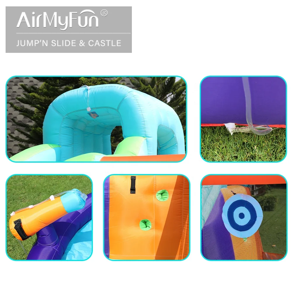 
AirMyFun Jumping Water Bounce House For Kids Inflatable Bouncer Slide Bouncy Castle with Slide 