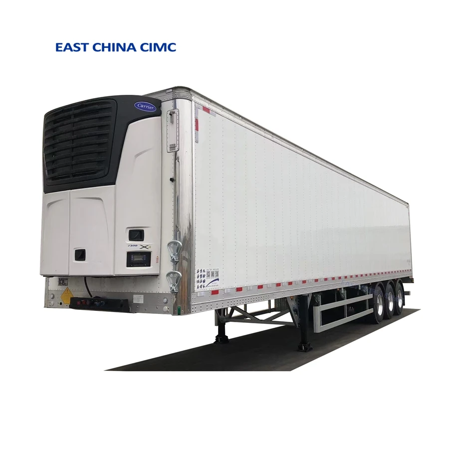 3 Axles 53ft Refrigerated Trailer For Fruit And Vegetables 50tons 40ft Refrigerated Box Trailer