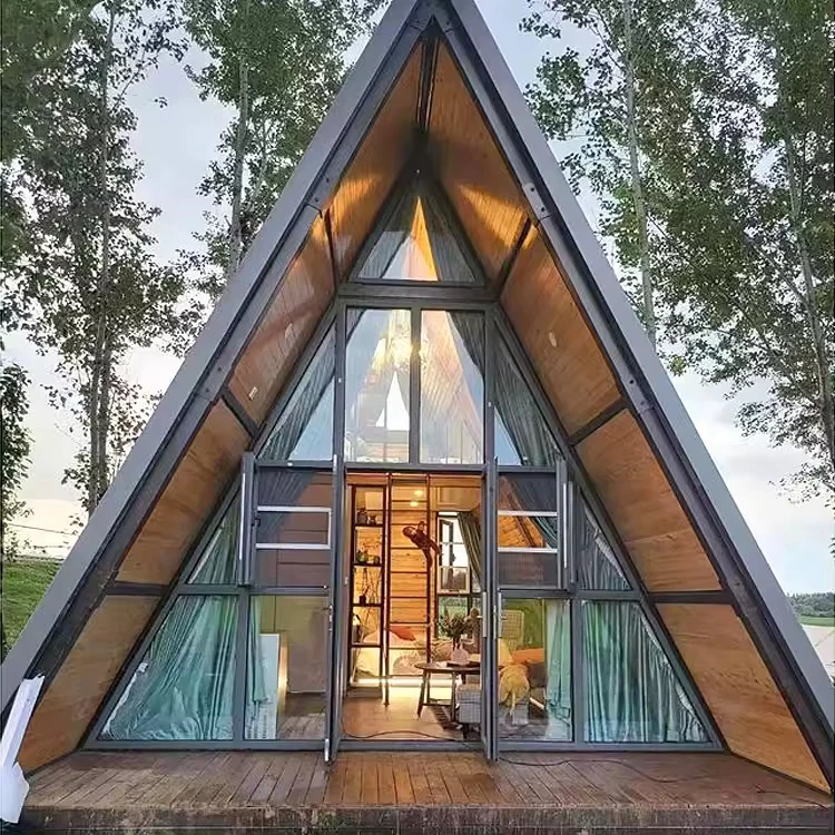 Cymdin Outdoor modern style prefabricated mobile home Small house hot sale expandable luxury small triangle house villasa