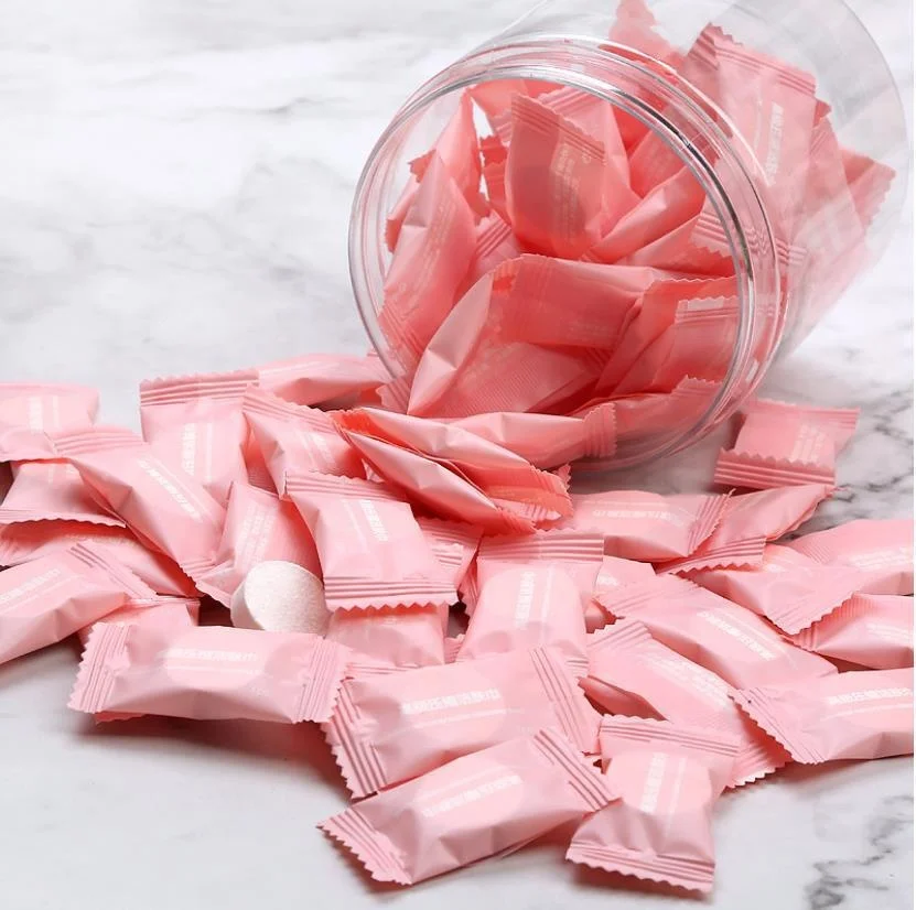 50pcs Disposable Towel Compressed Portable Travel Non-woven Face Towel Water Wet Wipe Outdoor Moistened Tissues Candy Towels