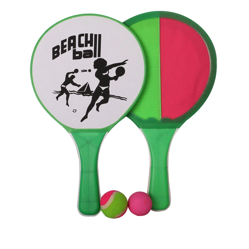 Cost effective Plastic rackets Catch Paddle 2 players Outside Game Toss Velcro-s Ball Perfect Beach Playground Sets