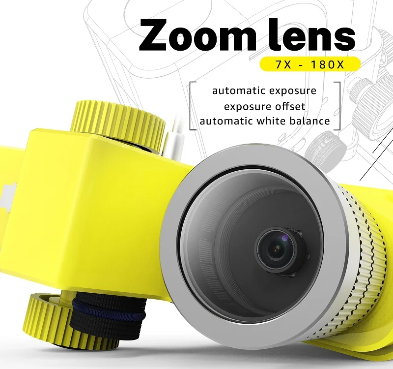 All In One 16MP HDMI-Compatible Digital big base dental Microscope prices camera Industrial Electronic Repair