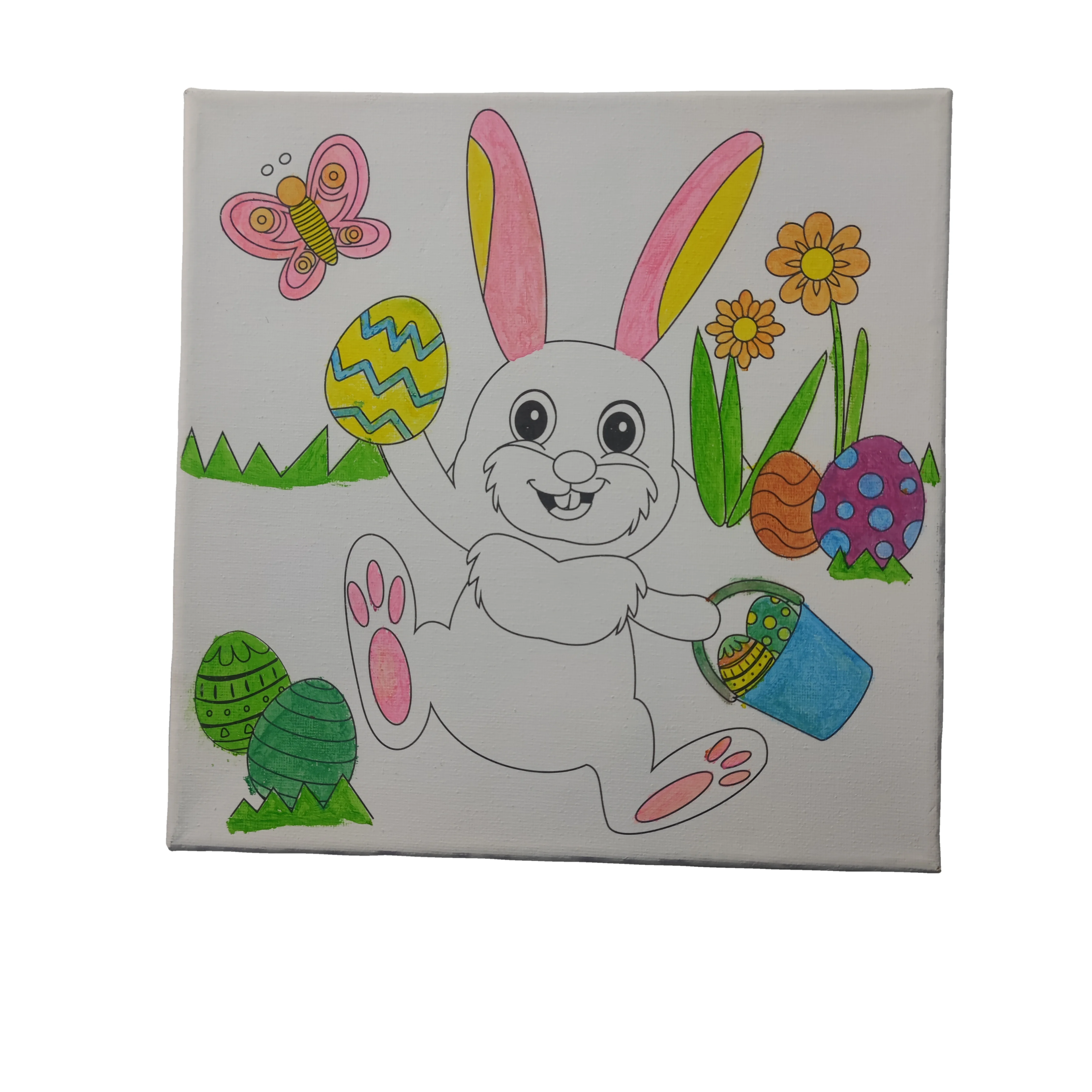 diy crafts canvas paint Easter Bunny drawing board easter diy crafts
