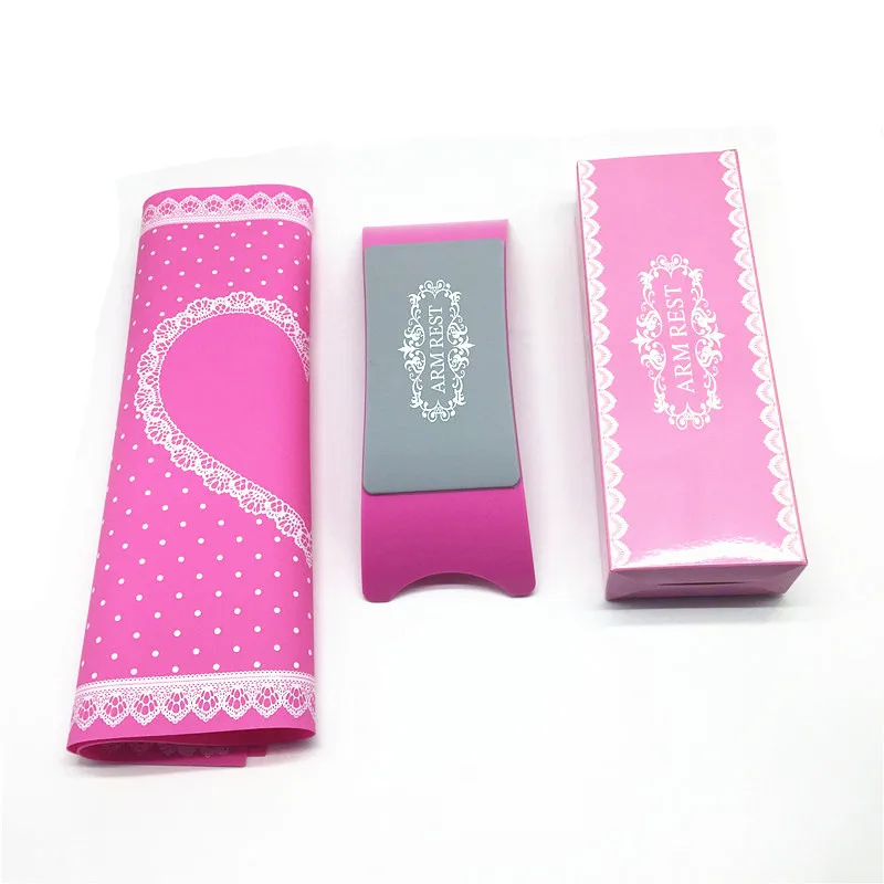 NAT001 Pillow Hand Holder Nail Art Salon Practice Cushion Lace Table Washable Mat Pad Foldable Washable Manicure Tool