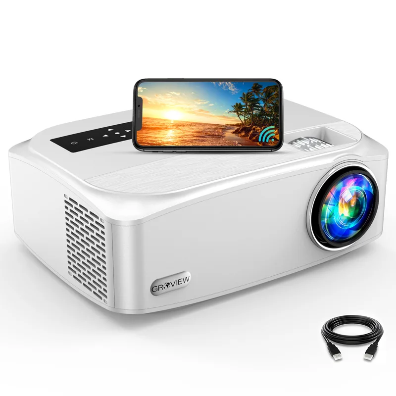 Smart TV WIFI Portable Home Theater Cinema Battery Projectors Phone Beamer LED MINI Wireless video Projector for 4k Movie