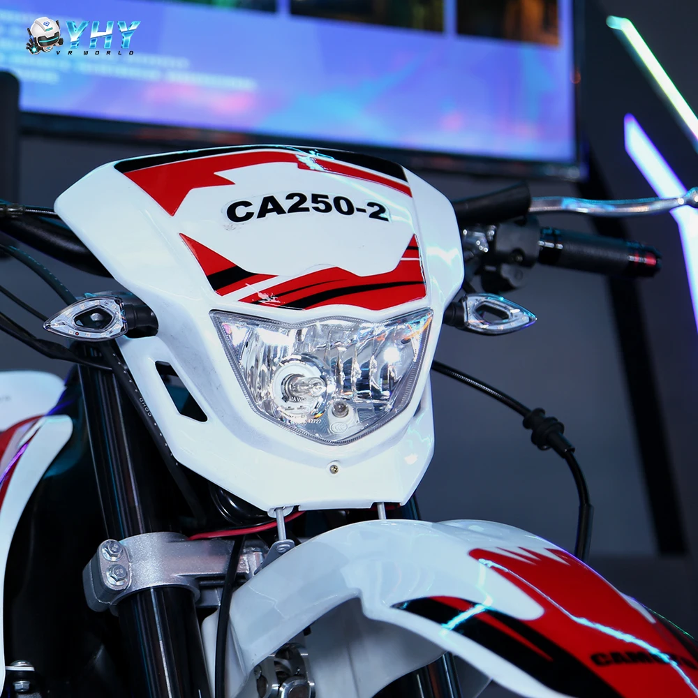 Shopping Mall Equipment Popular 55 inch Screen 3dof Motion Motorcycle Simulator 9D Virtual Vr Motorbike