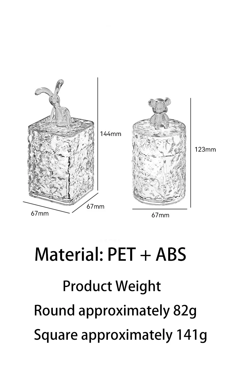 Luxury Stylish Home Dustproof Storage Organizer Set Toothpick Holder Dental Floss Dispenser Cotton Swab Container