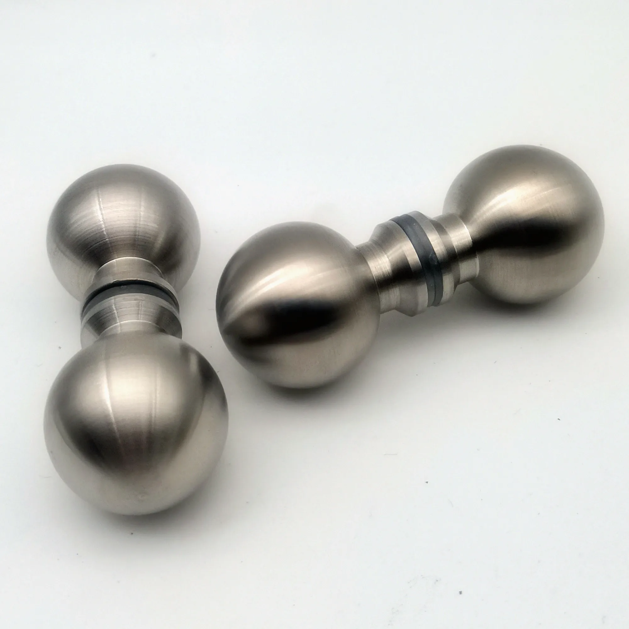 Factory Directly Stainless Steel 304 Solid  Round Ball Luxury Door Knob Set Handle with Satin Finished Diameter 25mm