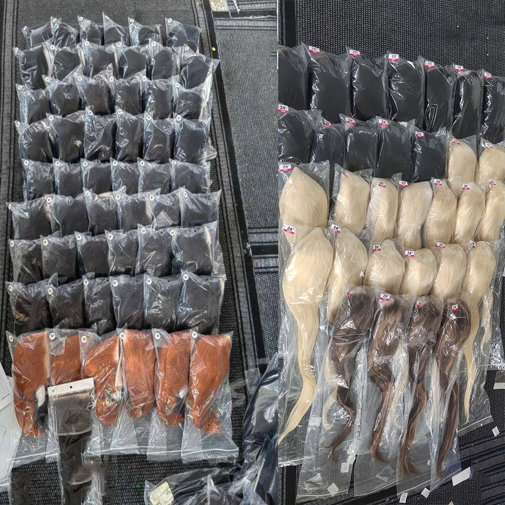 Wholesale Cuticle Aligned Raw Hair Human Wigs Double Drawn 13x4 Lace Frontal Vietnamese Hair Straight Virgin Human Hair Wigs