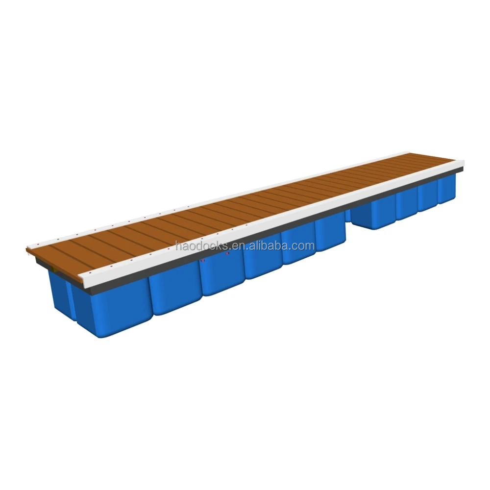 Best price harbour construction used oxidized aluminium floating dock with ramp and decking