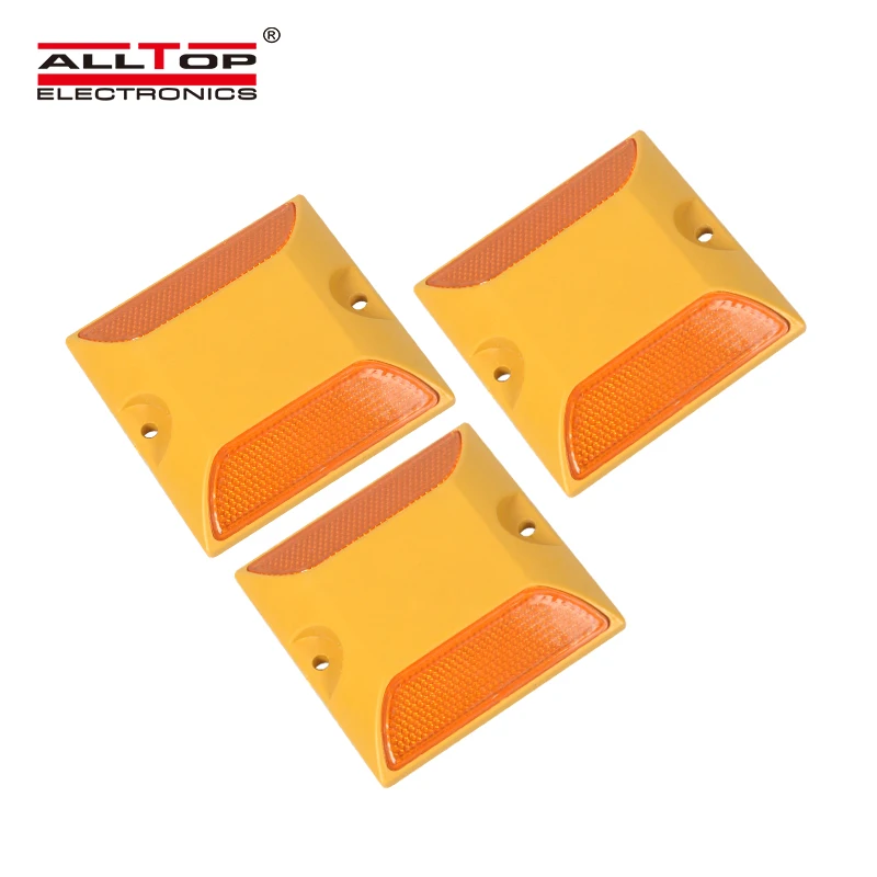 
ALLTOP Outdoor Waterproof ABS Plastic Traffic Roadway Safety Ground Side Marker Led Reflector Road Stud Light 