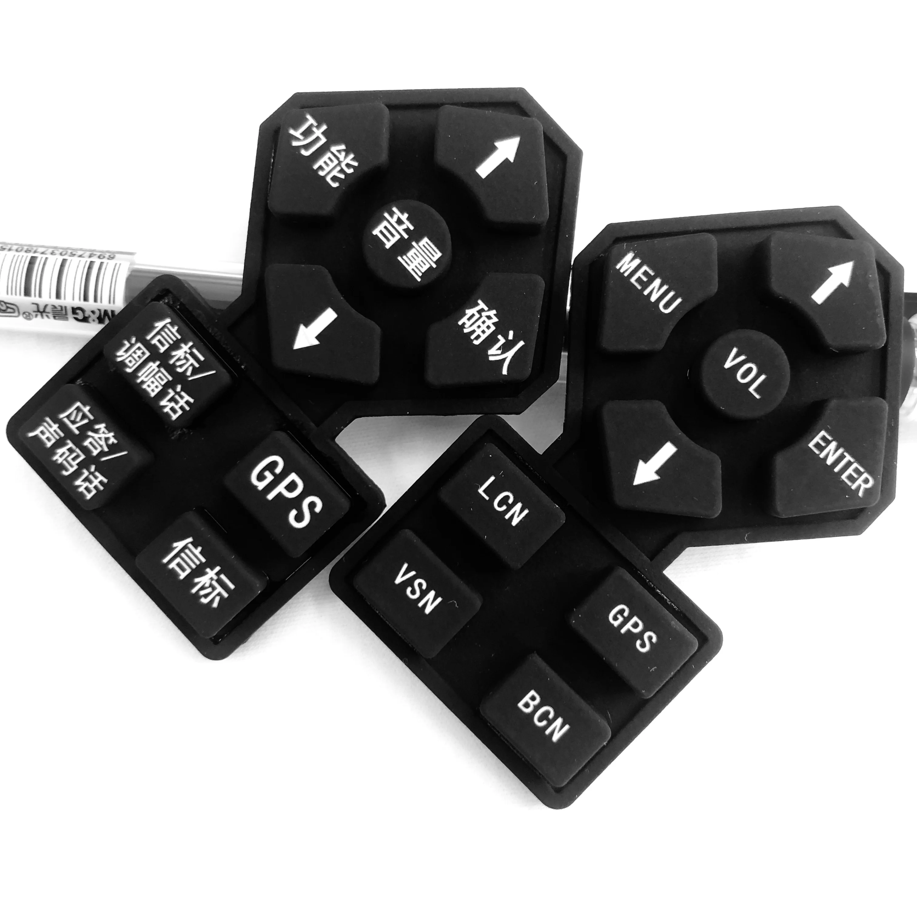 
Chinese factories manufacture customized rubber silicone communication equipment, mobile phone and computer keyboard 