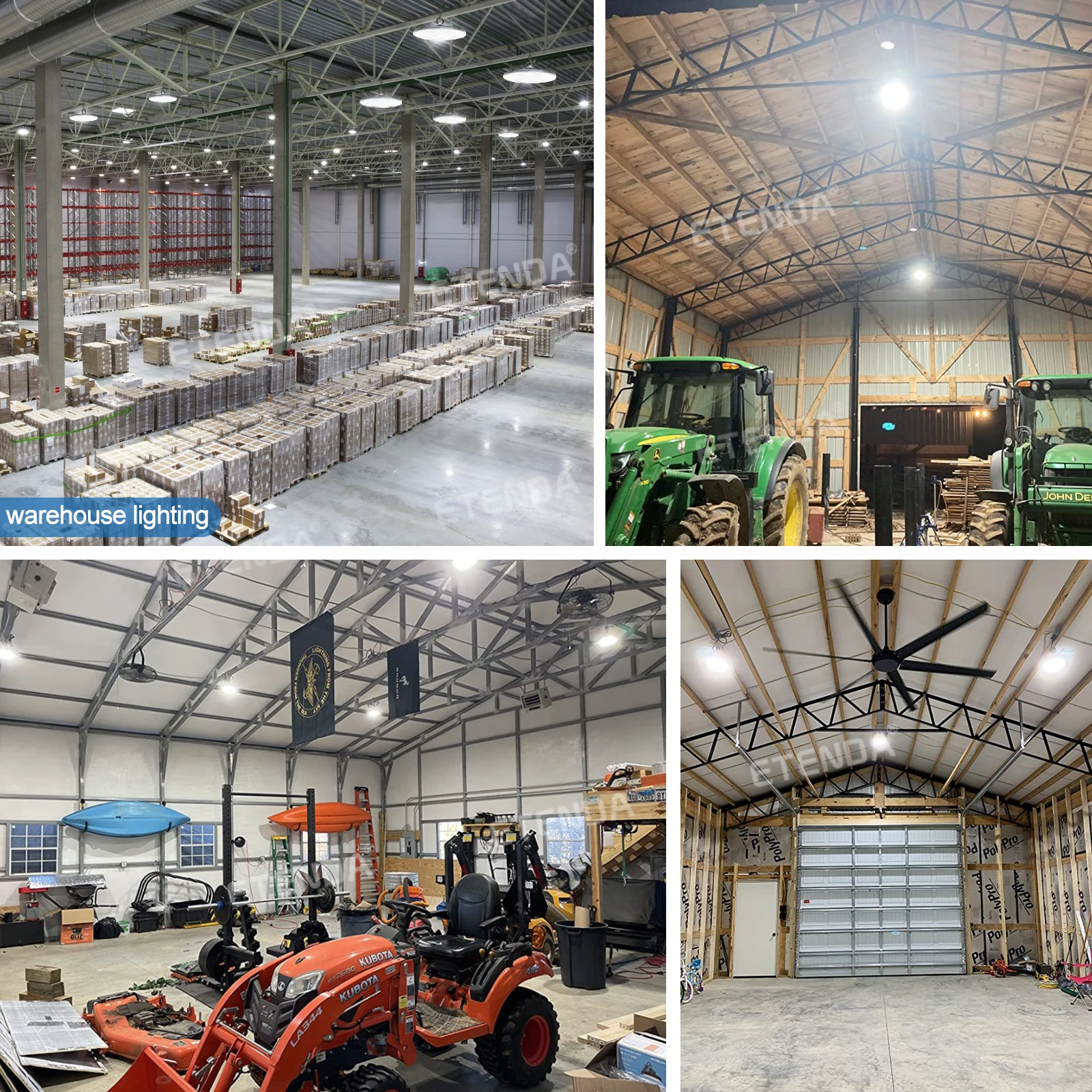 IP66 Commercial Light New Design LED Workshop Garage Lights Ceiling High bay light Fixture