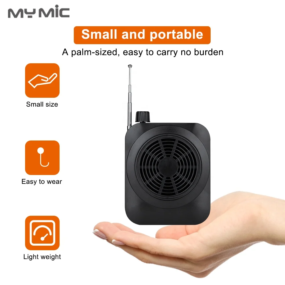 MY MIC New arrival XM3 Portable little bee Speaker Voice Loudspeaker Amplifier with lapel microphone for Tour Guide Teacher