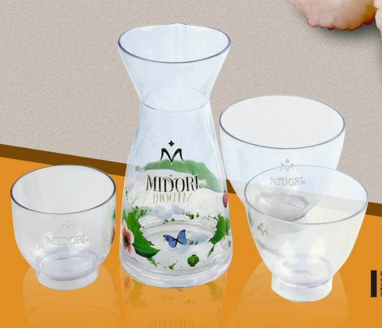 transparent beer juice plastic drinking milk cow cup