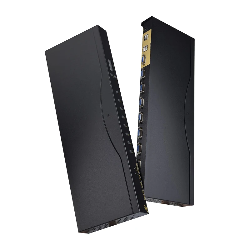 8 port Manual series USB VGA KVM switch Factory price 8 input 1 output with usb hub support 1920X1080@60HZ