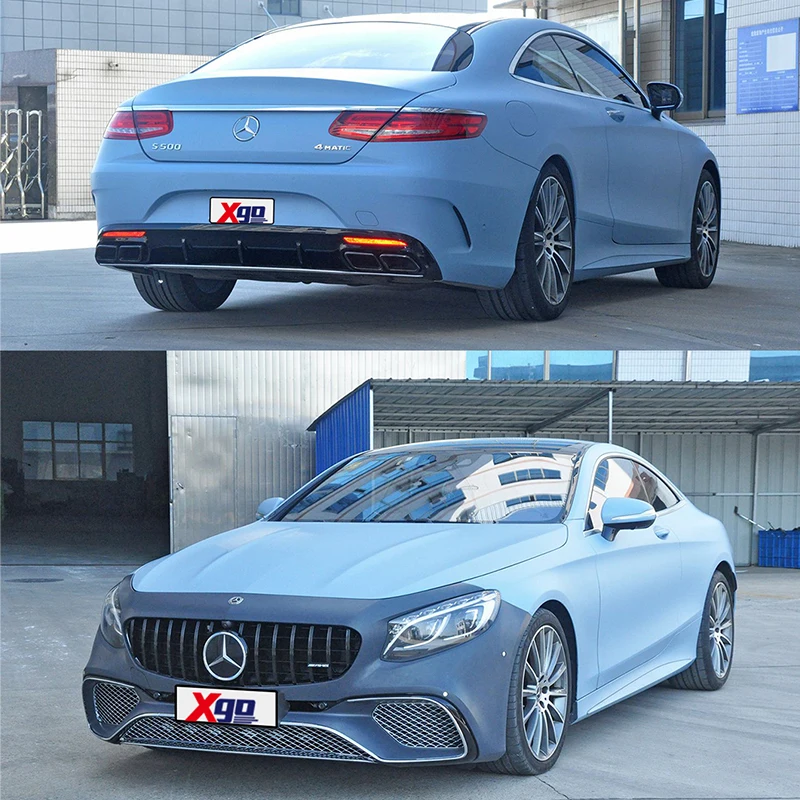 AMG S65 S63 bodykit front bumper rear diffuser with tips  for mercedes for benz S coupe 2014-2021