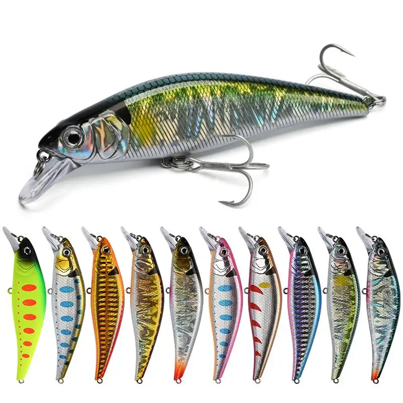 ALLBLUE 90mm15.5g EDGE 90S Heavy Sinking Minnow Flat Wobbler Fishing Lure Artificial Hard Bait Crankbait Trout Bass Tackle Gear