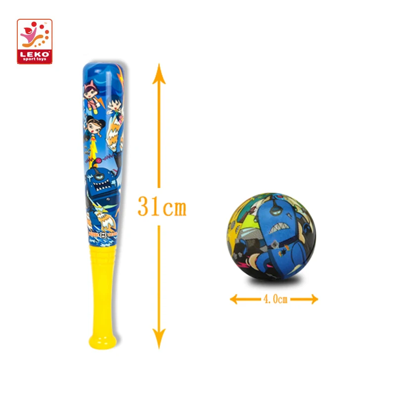 На открытом воздухе, принт по всей длине мини полиуретановая пена Бейсбол Летучая мышь с шариками