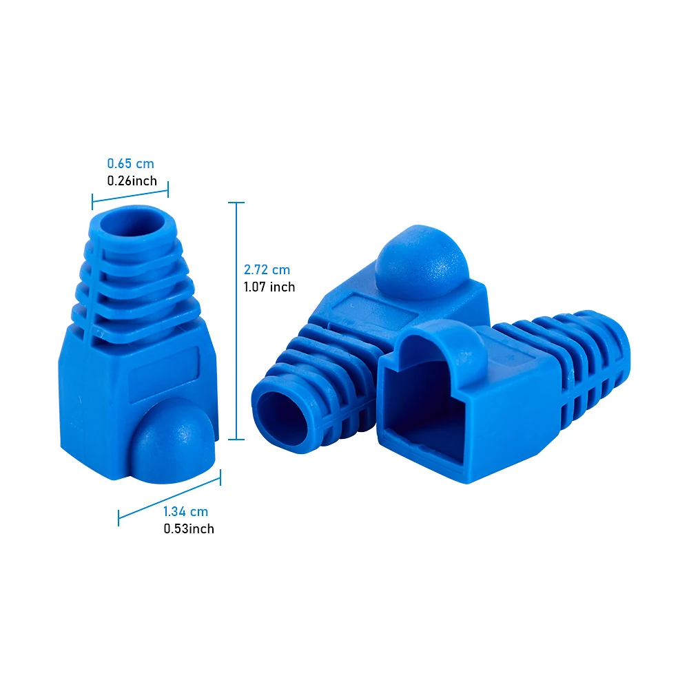  8P8C защита Cat5 Cat6 RJ45 Модульная крышка штекера ПВХ соединительные