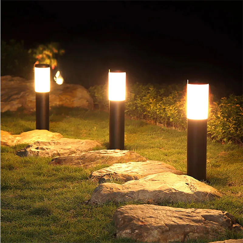 Solar  products outdoor waterproof solar bollard light for landscape path yard patio garden light