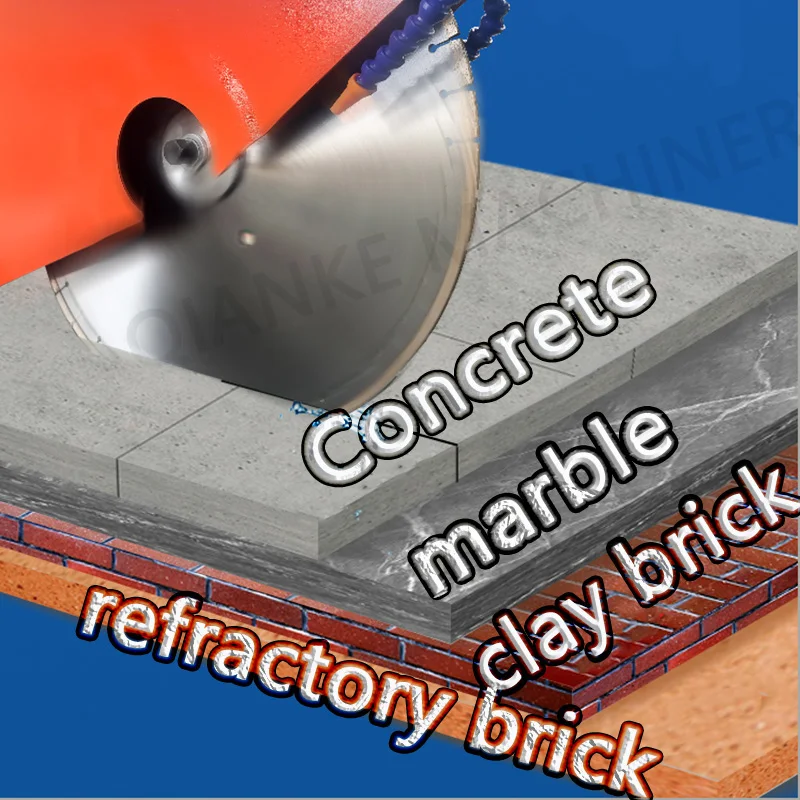 New Stone Cutting Machine with Engine Motor for Marble Cutting Diamond Saw Blade Multifunctional Concrete Block Cutting Machine