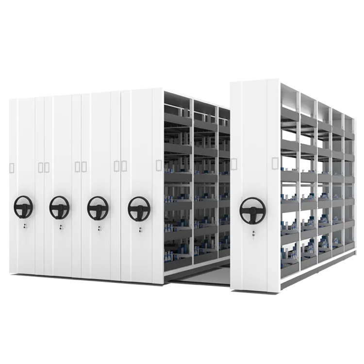 Mobile dense cabinet electric compact mobile filing cabinet Movable Storage System For Archives High Density Steel file shelves