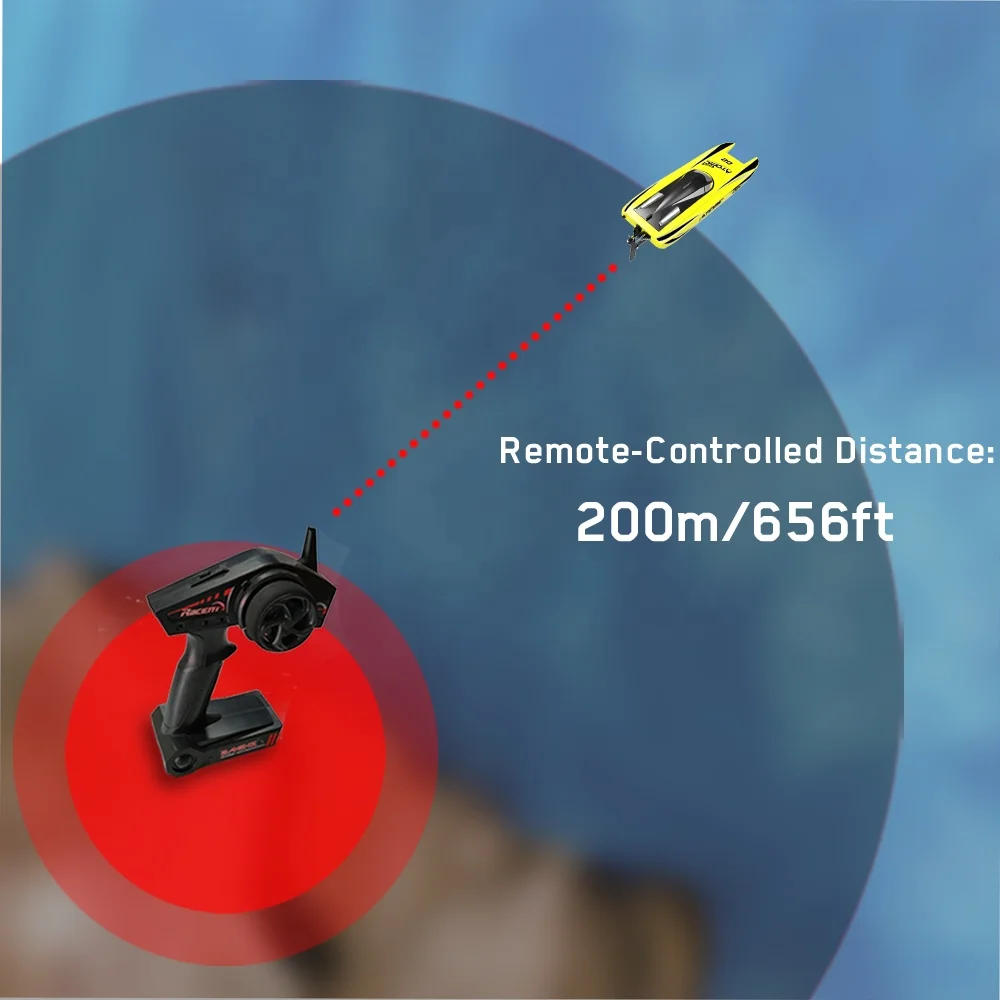 Long Range Remote Control Rc Yacht Boat Rc Sailboat High Speed Ship Professional Plastic Electric Original Box Outdoor