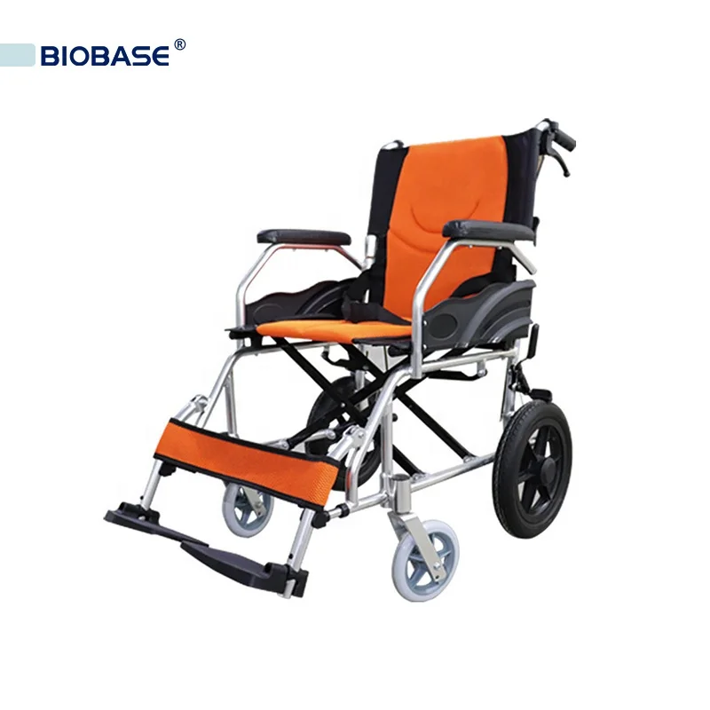 BIOBASE Manual Wheelchair lightweight portable folding wheel chair for the elderly or disabled