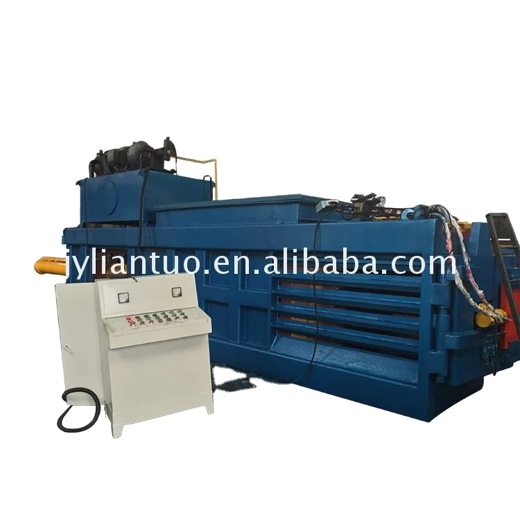 Cardboard baler horizontal automatic bailer