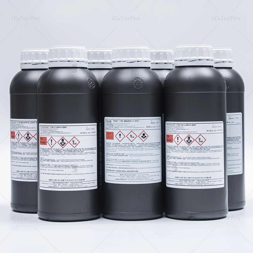 Французские чернила Dubuit для УФ-печати подходят принтера Ricoh Gen5 Gen6 печатающая головка Konica 1024 Печатающая