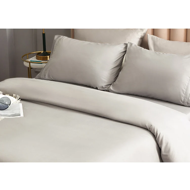 Solid color 4 pieces hotel bed bedspread bedding set all season king bedspreads customized