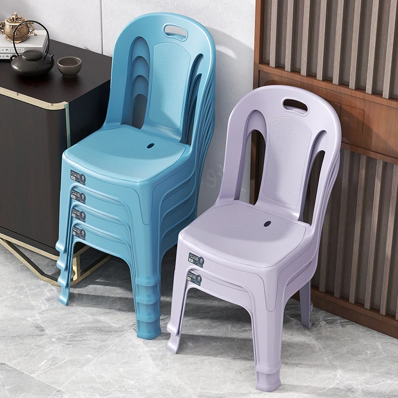Factory Supply  Plastic Chair Colorful Plastic Chairs Modern Design PP Plastic Stackable Chairs For Home Use
