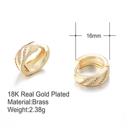 Wholesale 18k Yellow Gold Polished Small Round Hoop Earrings Accessory for Women