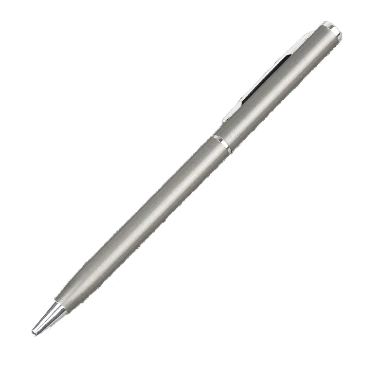 black white with silver or gold trim Slim Twist Ballpoint Pen Ink Business Banner Pen Novelty Advertising Gift