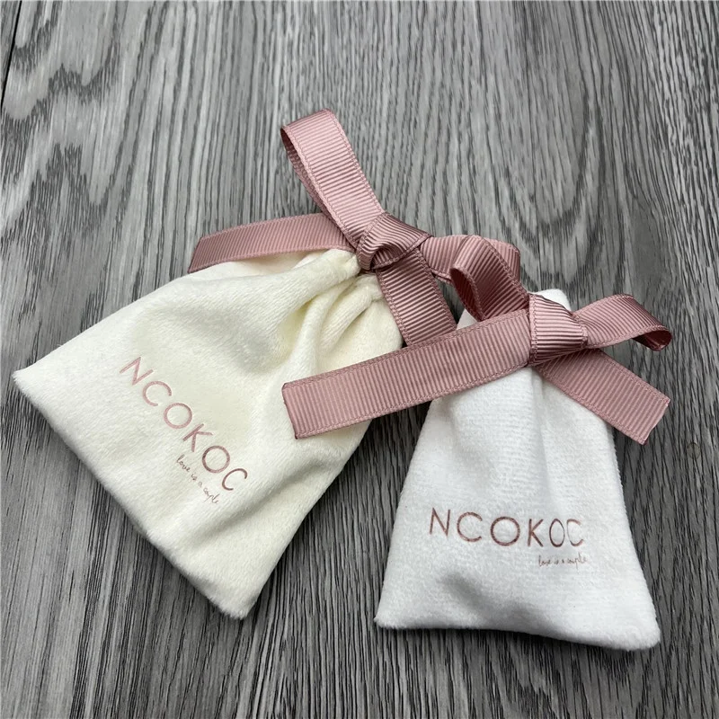 High Quality Custom Soft Velvet Drawstring Bags Gift Pouch Wholesale drawstring velvet gift packaging jewelry bag
