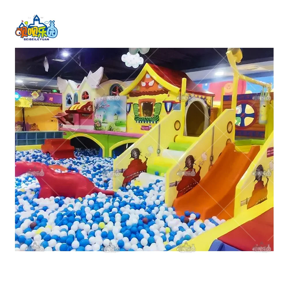 Commercial Children Multi-Function Slides Theme Park Soft Play Area Kids Indoor Playground Gymnastics Equipment