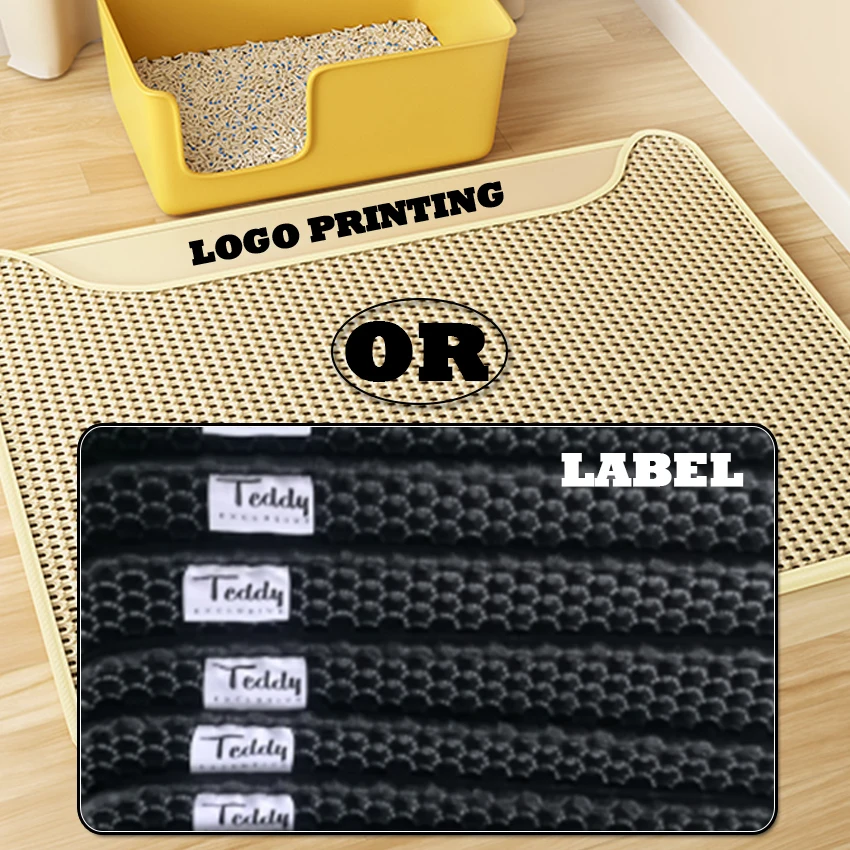 Pet Cleaning Supplies Large Waterproof Double Layer Cat Litter Box Mat Washable Non-Slip Cat Litter Mat