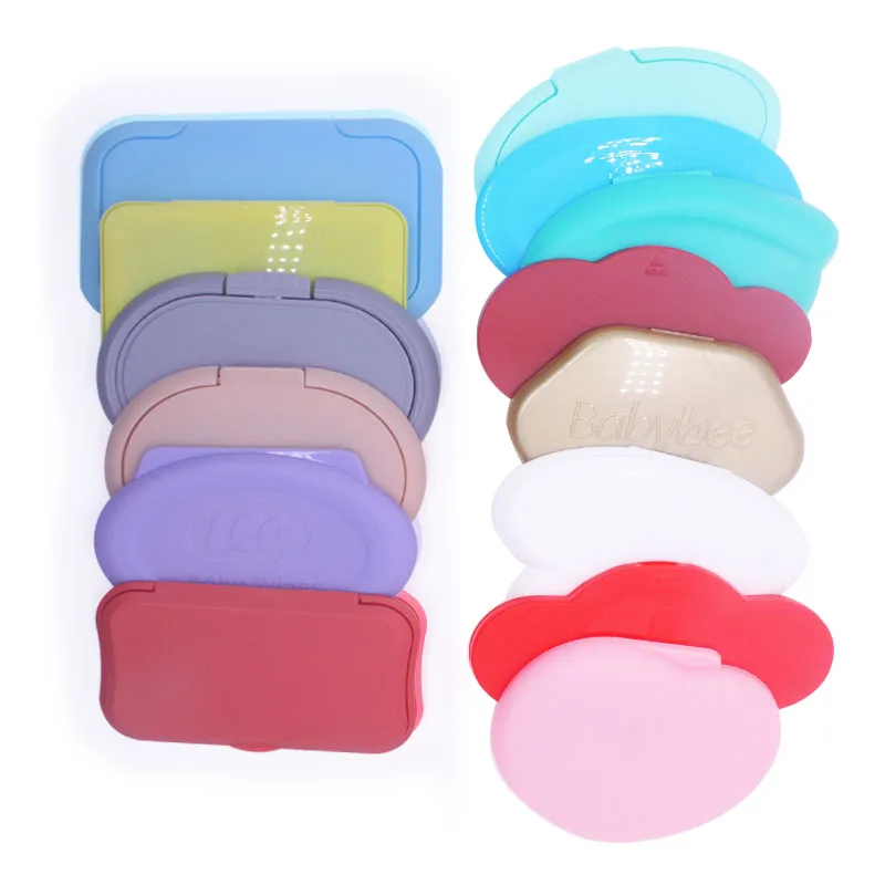 China Manufacturer Custom Character Dispenser Plug Lids Baby Wet Wipes Flip Top Cover Plastic Wipes Lids Wet Wipes Cap