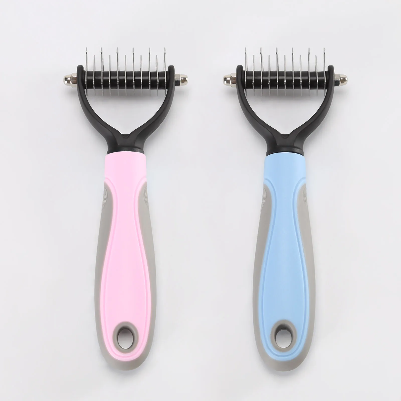 Pet Hair Comb removal  for Dogs Cat Fur Trimming Pet Dematting Comb  For matted Long Hair Curly Pet fur brush